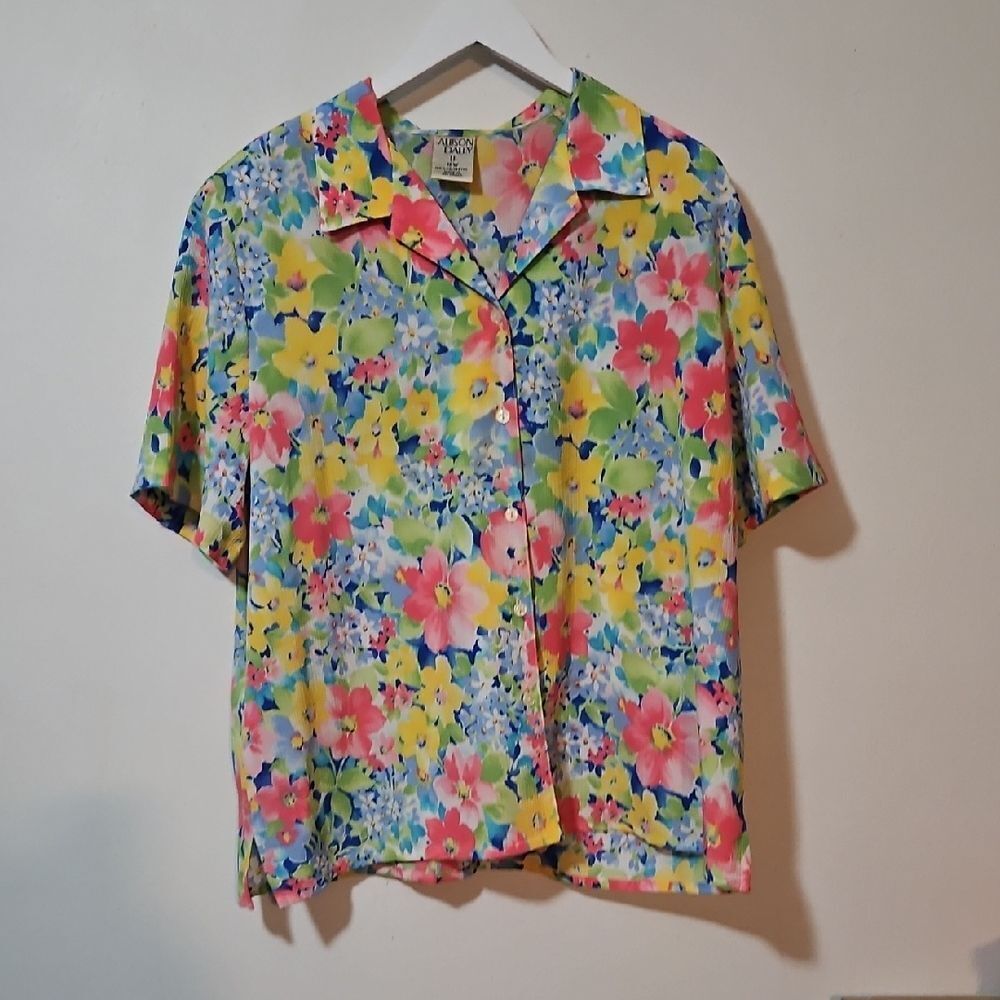 Allison Daley Multicolor Floral Blouse